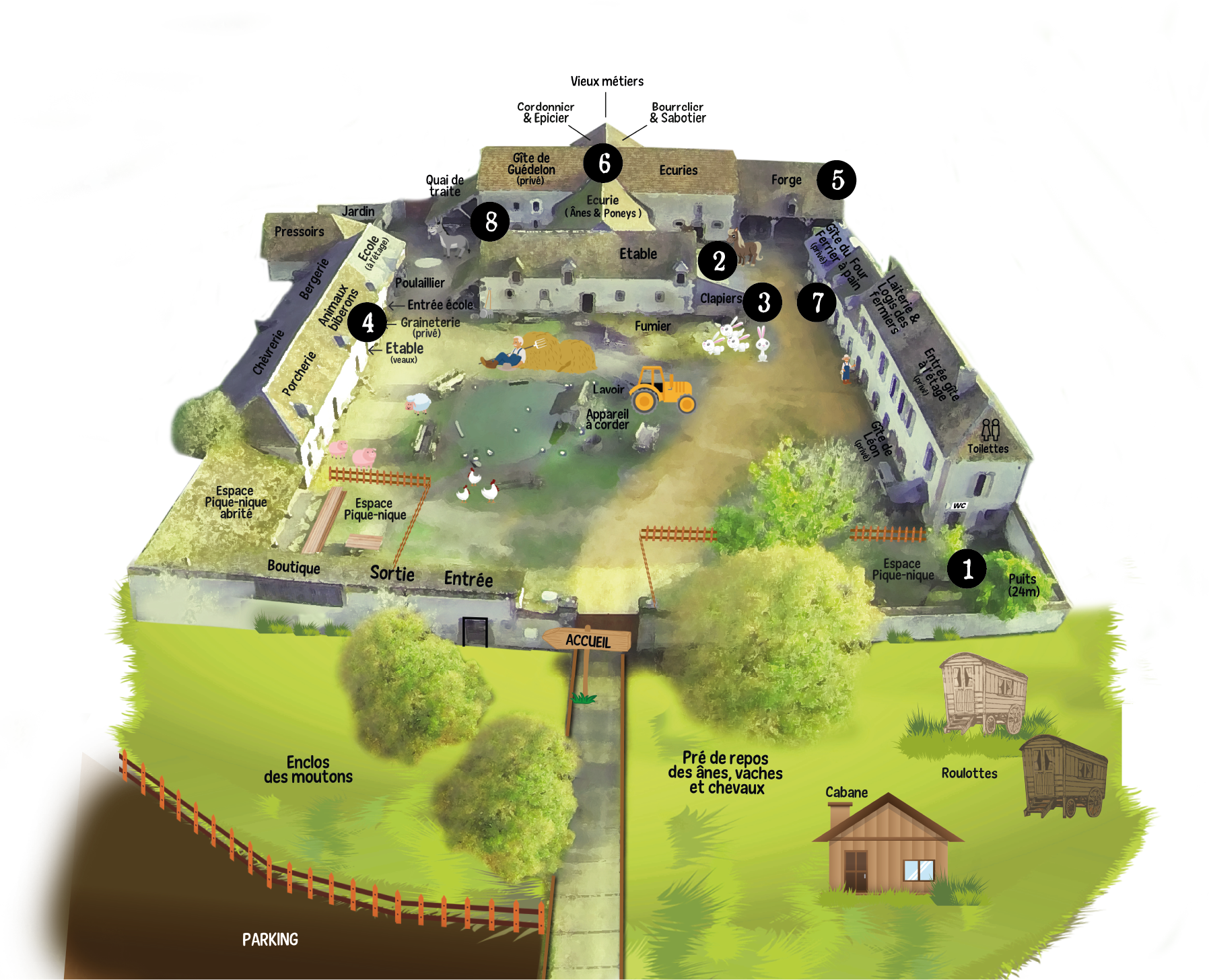 Plan de la Ferme du Château